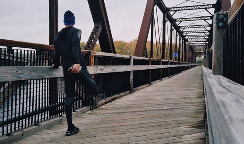 stretch on bridge